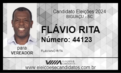 Candidato FLÁVIO RITA 2024 - BIGUAÇU - Eleições