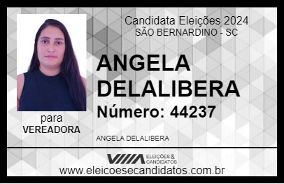 Candidato ANGELA DELALIBERA 2024 - SÃO BERNARDINO - Eleições