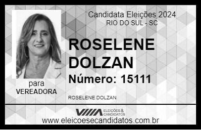 Candidato ROSELENE DOLZAN 2024 - RIO DO SUL - Eleições