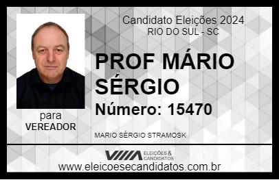 Candidato PROF MÁRIO SÉRGIO 2024 - RIO DO SUL - Eleições