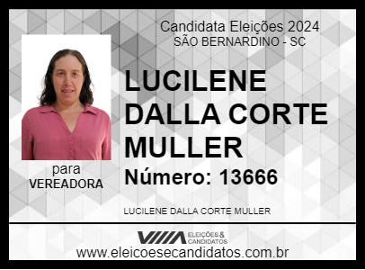 Candidato LUCILENE DALLA CORTE MULLER 2024 - SÃO BERNARDINO - Eleições