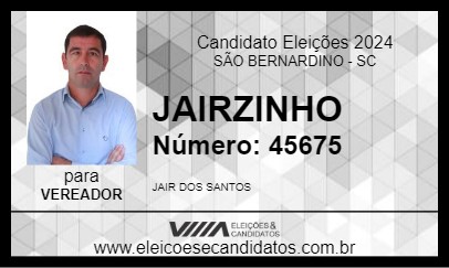 Candidato JAIRZINHO 2024 - SÃO BERNARDINO - Eleições