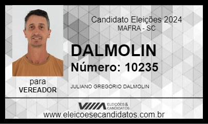 Candidato DALMOLIN 2024 - MAFRA - Eleições