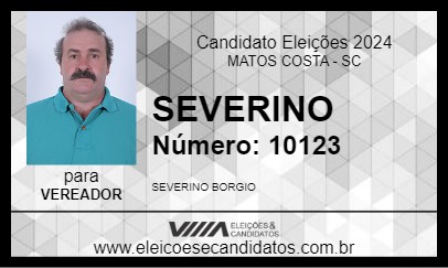 Candidato SEVERINO 2024 - MATOS COSTA - Eleições