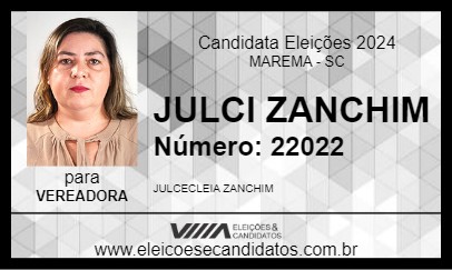 Candidato JULCI ZANCHIM 2024 - MAREMA - Eleições