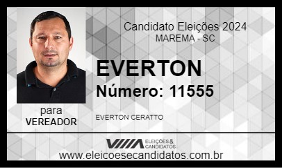 Candidato EVERTON 2024 - MAREMA - Eleições