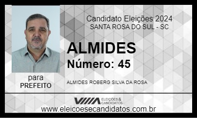 Candidato ALMIDES 2024 - SANTA ROSA DO SUL - Eleições