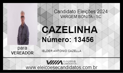 Candidato CAZELINHA 2024 - VARGEM BONITA - Eleições