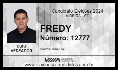 Candidato FREDY 2024 - VIDEIRA - Eleições