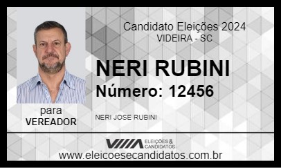 Candidato NERI RUBINI 2024 - VIDEIRA - Eleições