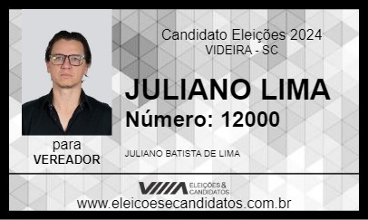 Candidato JULIANO LIMA 2024 - VIDEIRA - Eleições