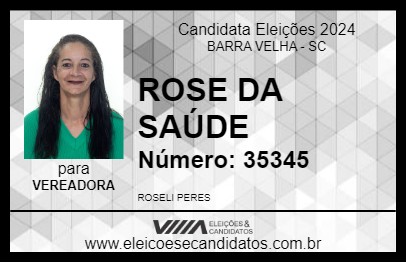 Candidato ROSE DA SAÚDE 2024 - BARRA VELHA - Eleições