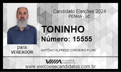 Candidato TONINHO 2024 - PENHA - Eleições