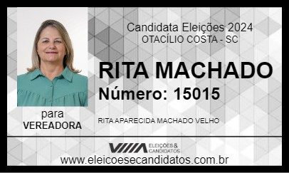 Candidato RITA MACHADO 2024 - OTACÍLIO COSTA - Eleições