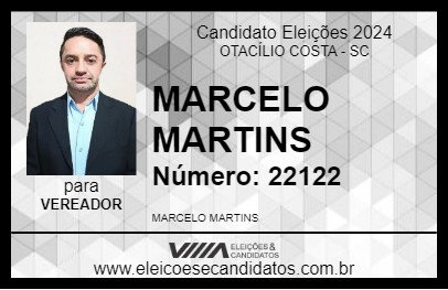 Candidato MARCELO MARTINS 2024 - OTACÍLIO COSTA - Eleições