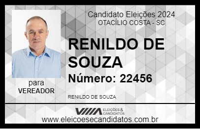 Candidato RENILDO DE SOUZA 2024 - OTACÍLIO COSTA - Eleições