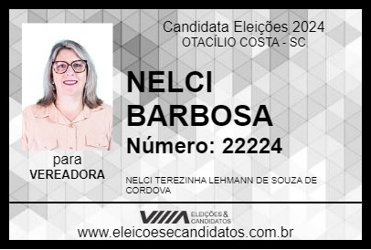 Candidato NELCI BARBOSA 2024 - OTACÍLIO COSTA - Eleições