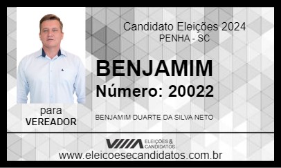 Candidato BENJAMIM 2024 - PENHA - Eleições