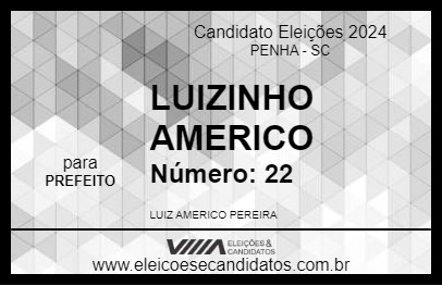 Candidato LUIZINHO AMERICO 2024 - PENHA - Eleições