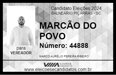 Candidato MARCÃO DO POVO 2024 - BALNEÁRIO PIÇARRAS - Eleições