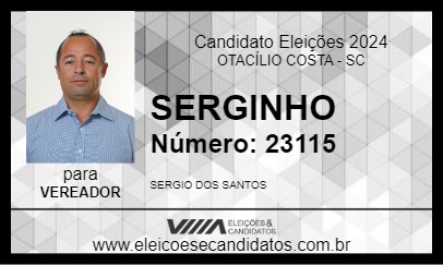 Candidato SERGINHO 2024 - OTACÍLIO COSTA - Eleições