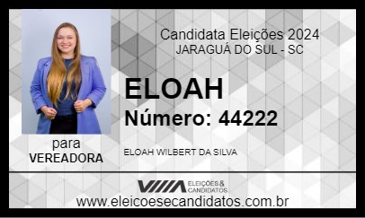 Candidato ELOAH  2024 - JARAGUÁ DO SUL - Eleições