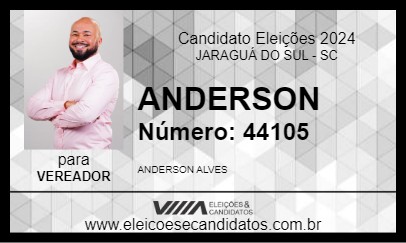 Candidato ANDERSON 2024 - JARAGUÁ DO SUL - Eleições