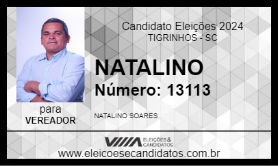 Candidato NATALINO 2024 - TIGRINHOS - Eleições