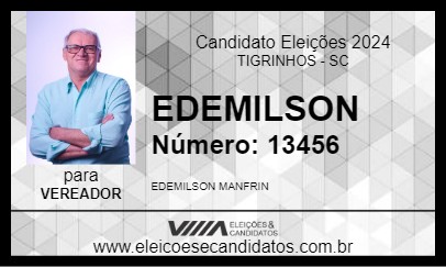 Candidato EDEMILSON 2024 - TIGRINHOS - Eleições