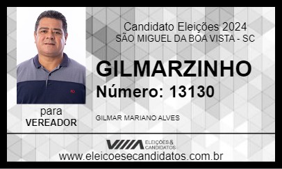 Candidato GILMARZINHO 2024 - SÃO MIGUEL DA BOA VISTA - Eleições