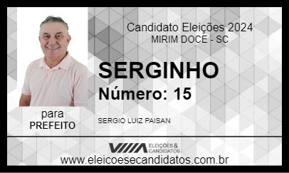 Candidato SERGINHO 2024 - MIRIM DOCE - Eleições