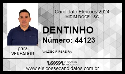 Candidato DENTINHO 2024 - MIRIM DOCE - Eleições