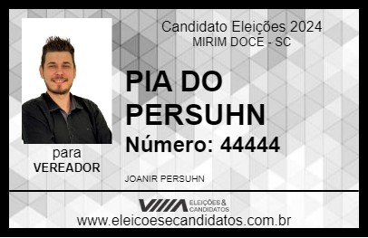 Candidato PIA DO PERSUHN 2024 - MIRIM DOCE - Eleições