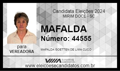 Candidato MAFALDA 2024 - MIRIM DOCE - Eleições