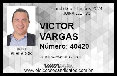 Candidato VICTOR VARGAS 2024 - JOINVILLE - Eleições