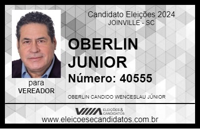 Candidato OBERLIN JUNIOR 2024 - JOINVILLE - Eleições