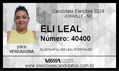 Candidato ELI LEAL 2024 - JOINVILLE - Eleições