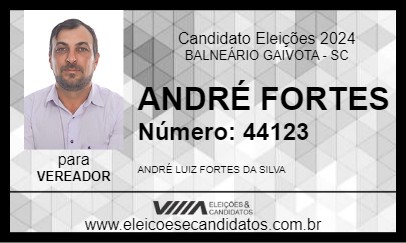 Candidato ANDRÉ FORTES 2024 - BALNEÁRIO GAIVOTA - Eleições