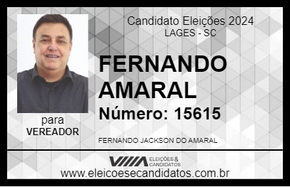 Candidato FERNANDO AMARAL 2024 - LAGES - Eleições