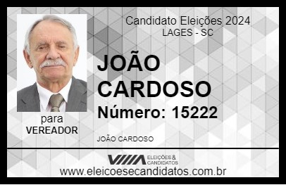 Candidato JOÃO CARDOSO 2024 - LAGES - Eleições