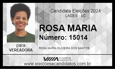 Candidato ROSA MARIA 2024 - LAGES - Eleições