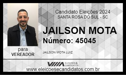 Candidato JAILSON MOTA 2024 - SANTA ROSA DO SUL - Eleições