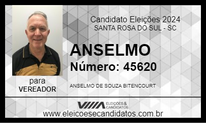 Candidato ANSELMO 2024 - SANTA ROSA DO SUL - Eleições