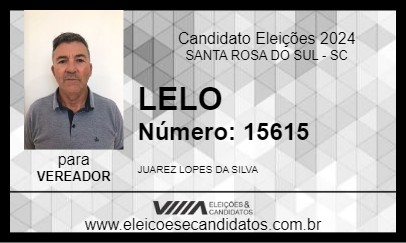 Candidato LELO 2024 - SANTA ROSA DO SUL - Eleições