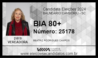 Candidato BIA 80+ 2024 - BALNEÁRIO CAMBORIÚ - Eleições