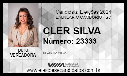 Candidato CLER SILVA 2024 - BALNEÁRIO CAMBORIÚ - Eleições