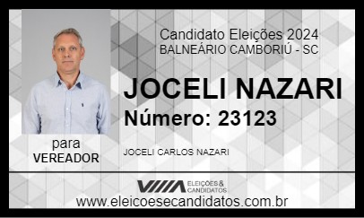 Candidato JOCELI NAZARI 2024 - BALNEÁRIO CAMBORIÚ - Eleições