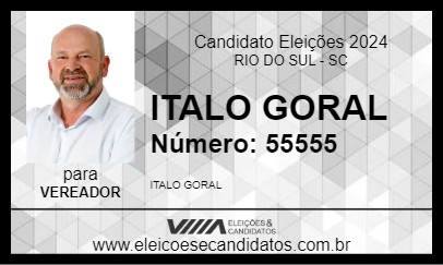 Candidato ITALO GORAL 2024 - RIO DO SUL - Eleições