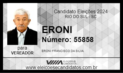 Candidato ERONI 2024 - RIO DO SUL - Eleições