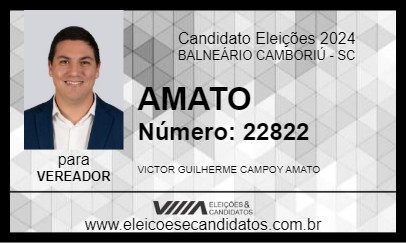 Candidato AMATO 2024 - BALNEÁRIO CAMBORIÚ - Eleições